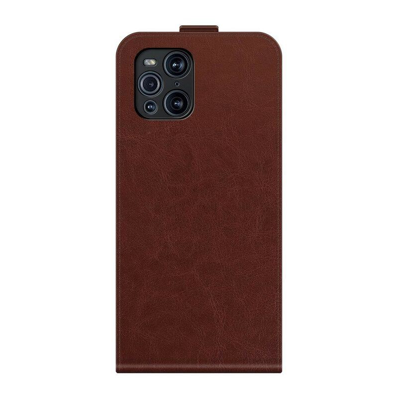 Flip Case Für Oppo Find X3 Pro Flip Case Vertikale Klappe In Lederoptik