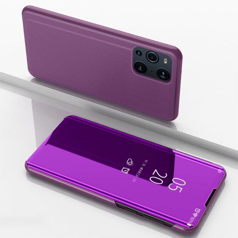 Handyhülle Für Oppo Find X3 Pro Schutzhülle Flip Case Spiegeleffekt