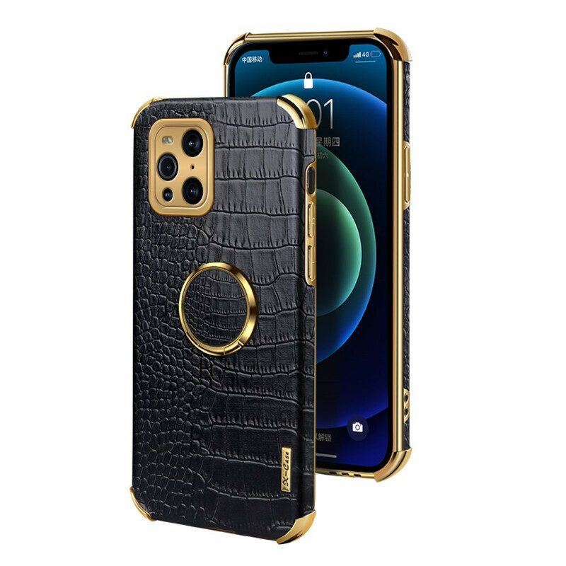 Handyhülle Für Oppo Find X3 Pro X-case Krokodilleder-effekt