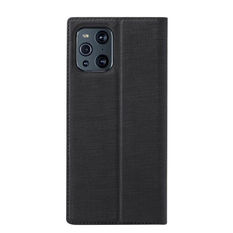 Schutzhülle Für Oppo Find X3 Pro Flip Case Strukturiertes Vili Dmx