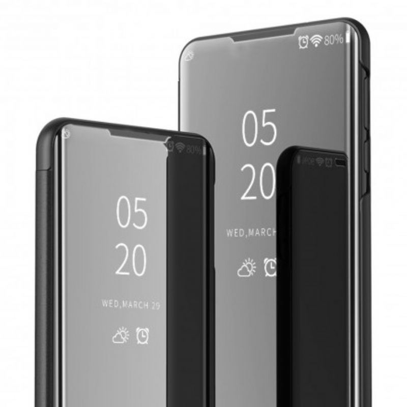 Schutzhülle Für Oppo Find X3 Pro Spiegel Und Kunstleder