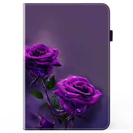 Case iPad Pro 13 (2024) Handyhülle Lila Rosen