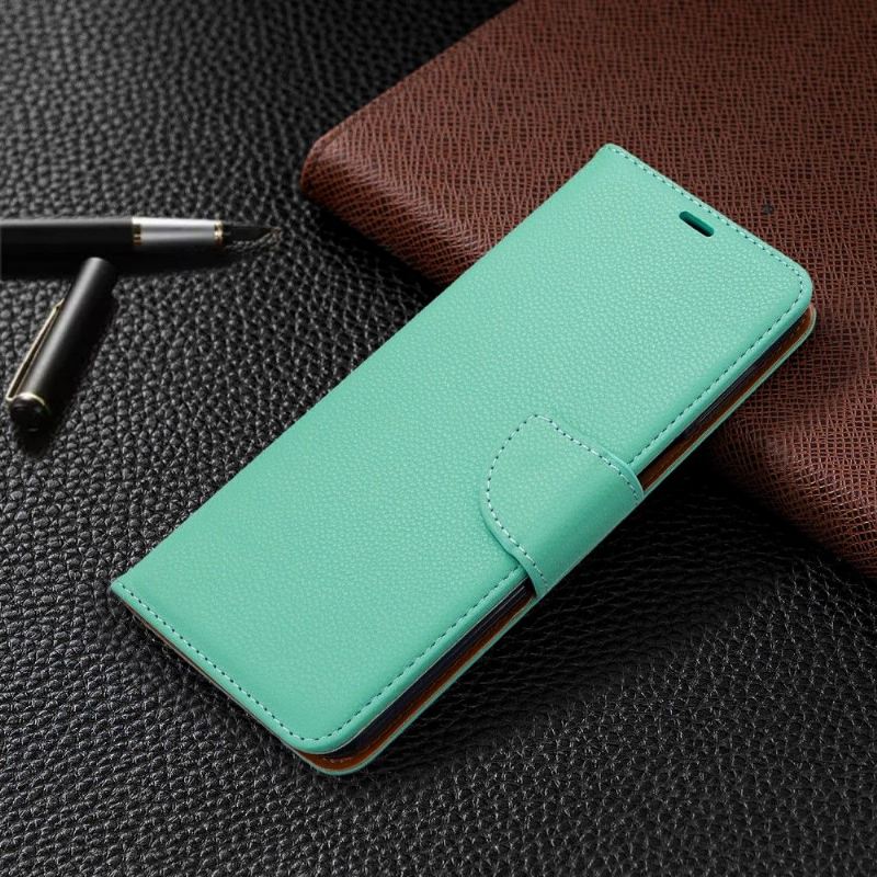 Case Für Xiaomi Redmi Note 9S / Redmi Note 9 Pro Flip Case Genarbter Ledereffekt