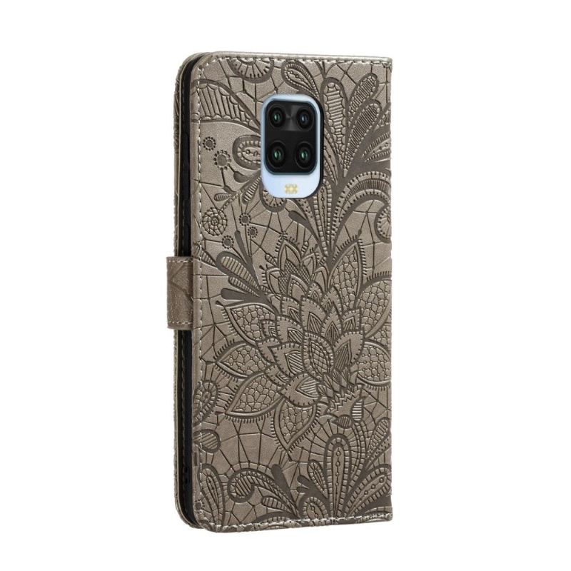 Flip Case Für Xiaomi Redmi Note 9S / Redmi Note 9 Pro Blumenspitze