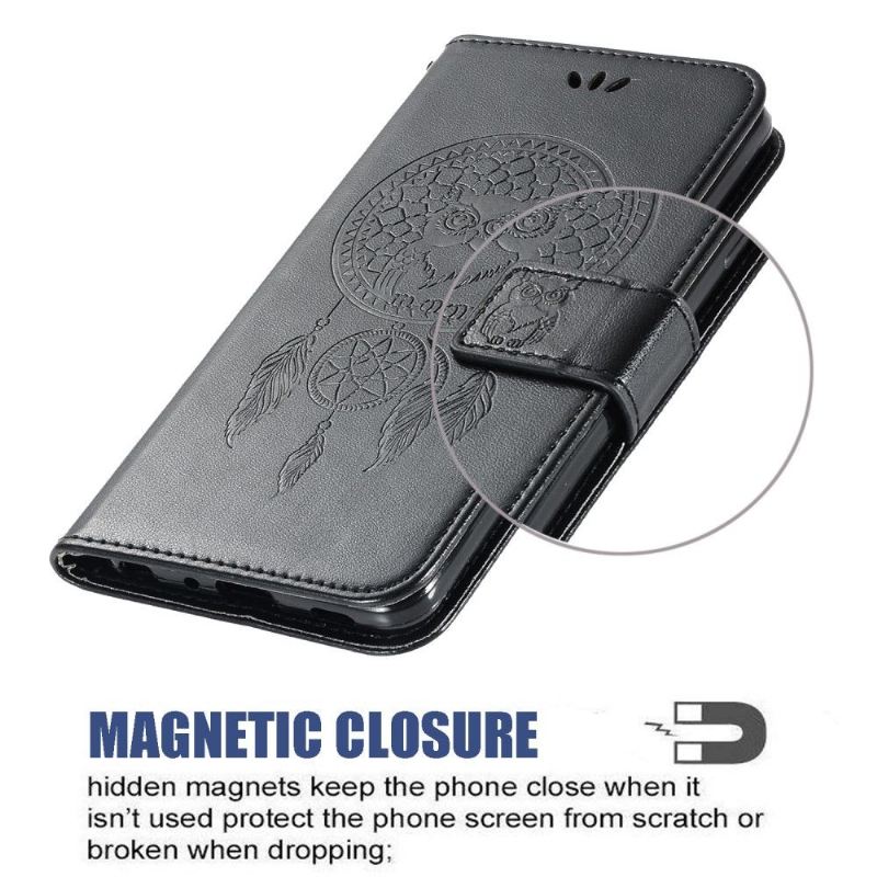 Flip Case Für Xiaomi Redmi Note 9S / Redmi Note 9 Pro Traumfänger-eule