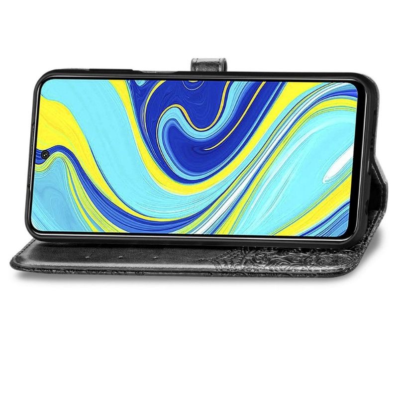 Lederhüllen Für Xiaomi Redmi Note 9S / Redmi Note 9 Pro Anti-Sturz Mandala-kartenhalter