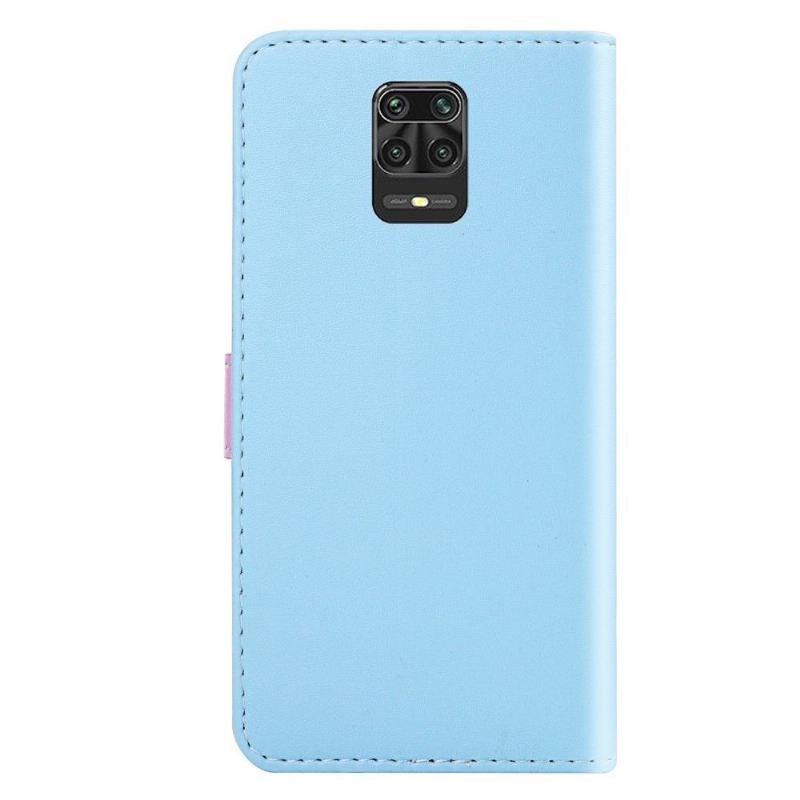 Lederhüllen Für Xiaomi Redmi Note 9S / Redmi Note 9 Pro Schutzhülle Dreifarbige Nähte