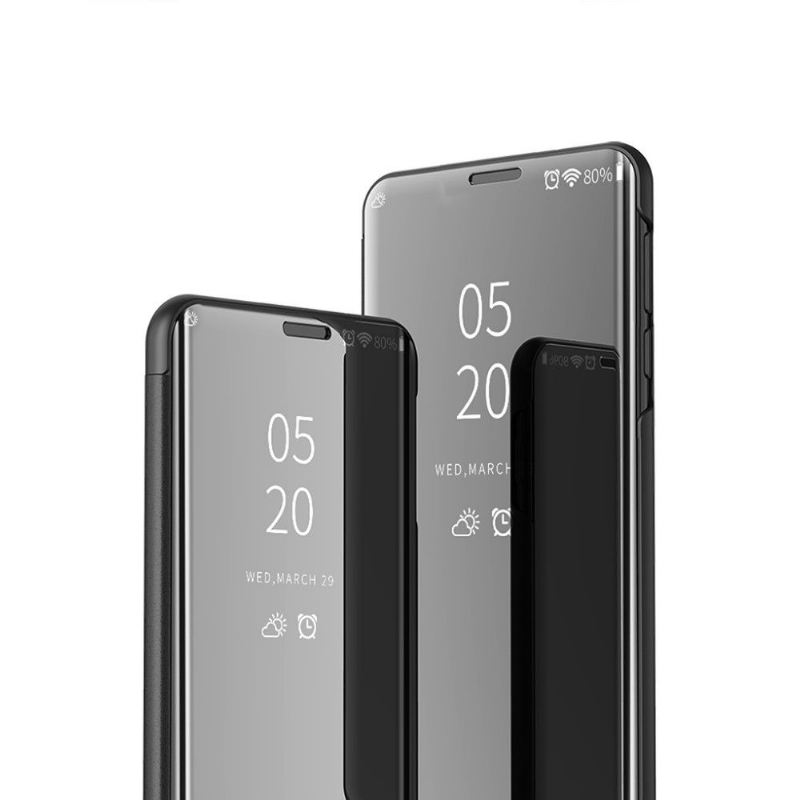 Hülle Für Huawei Y6p Flip Case Spiegeleffekt