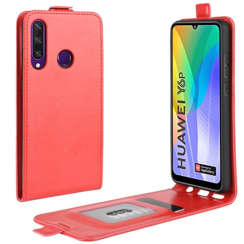 Lederhüllen Für Huawei Y6p Flip Case Kunstleder Vertikal