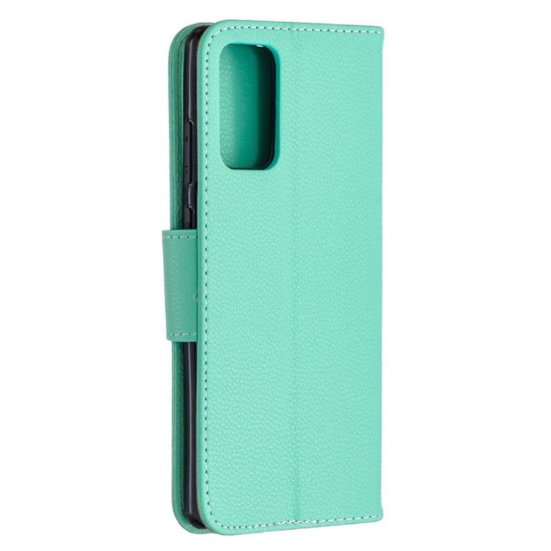 Case Für Samsung Galaxy Note 20 Flip Case Grüne Genarbte Lederoptik