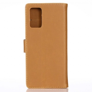 Case Für Samsung Galaxy Note 20 Flip Case Retro-leder-effekt