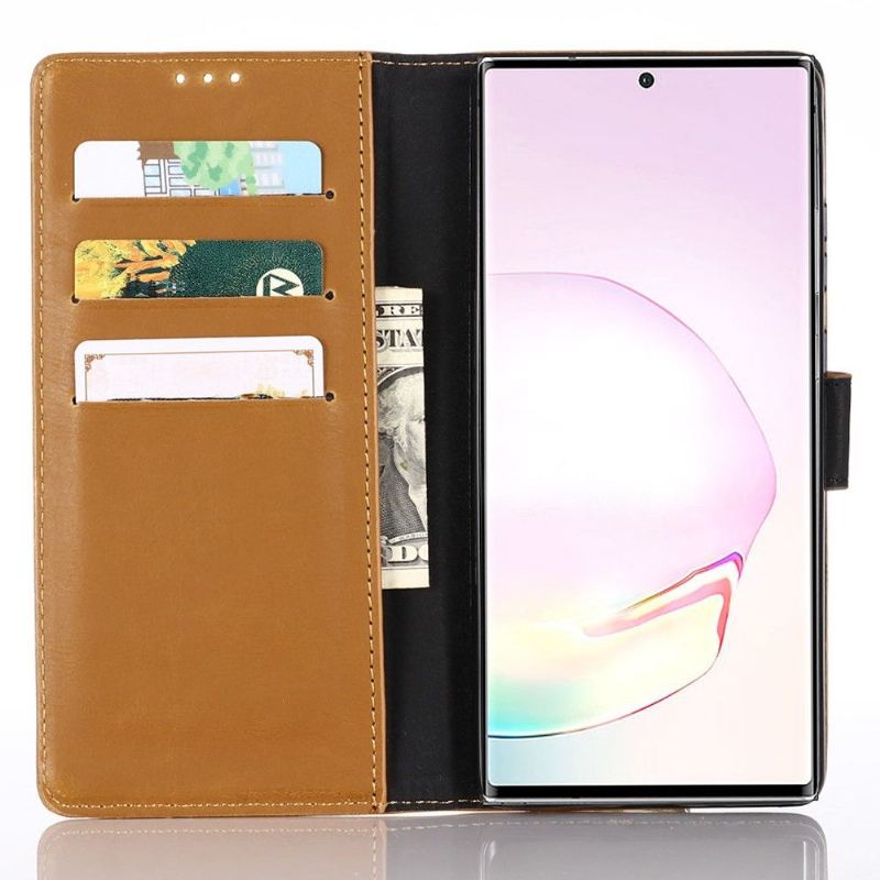 Case Für Samsung Galaxy Note 20 Flip Case Retro-leder-effekt