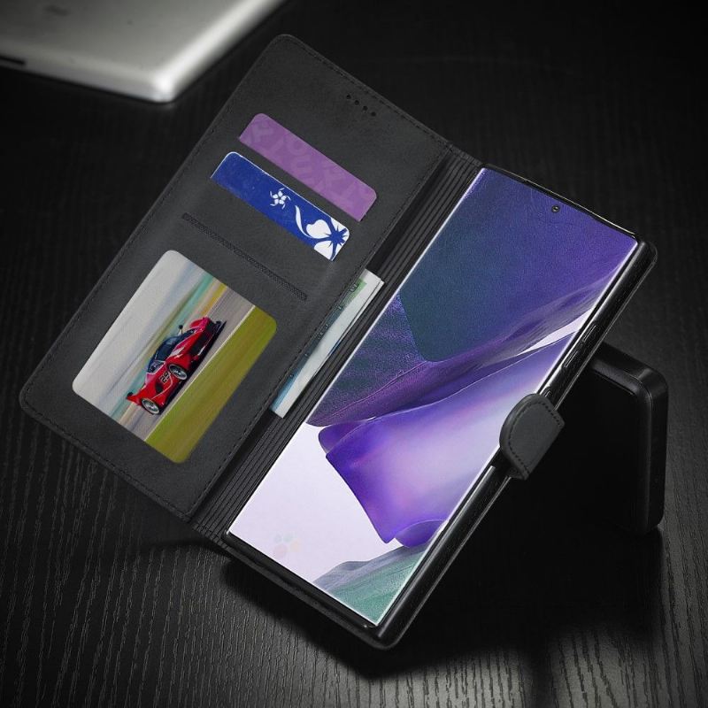 Case Für Samsung Galaxy Note 20 Kartenetui Im Tommy-lederlook – Schwarz