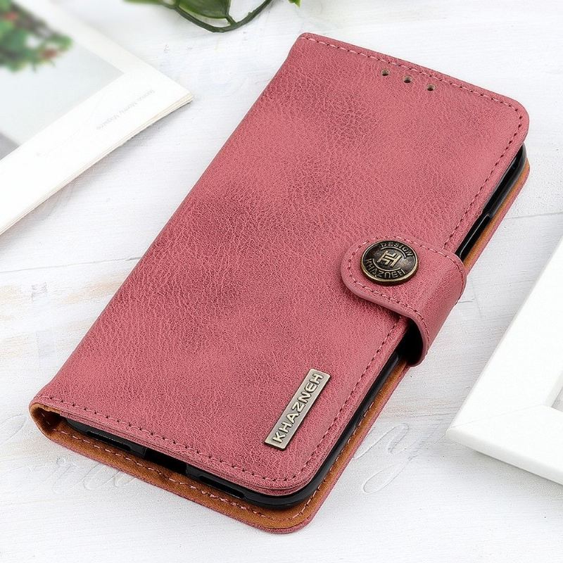 Flip Case Für Samsung Galaxy Note 20 Khazneh Kartenetui Aus Kunstleder – Pink