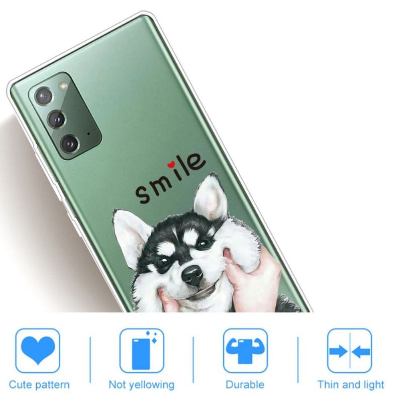 Handyhülle Für Samsung Galaxy Note 20 Schutzhülle Lächelnder Hund