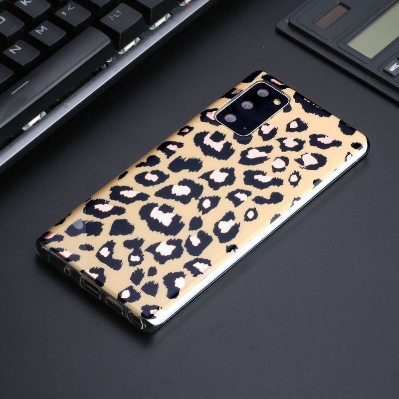 Hülle Für Samsung Galaxy Note 20 Flexibler Leopard