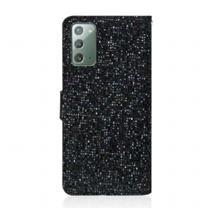 Lederhüllen Für Samsung Galaxy Note 20 Glitter-kartenhalter