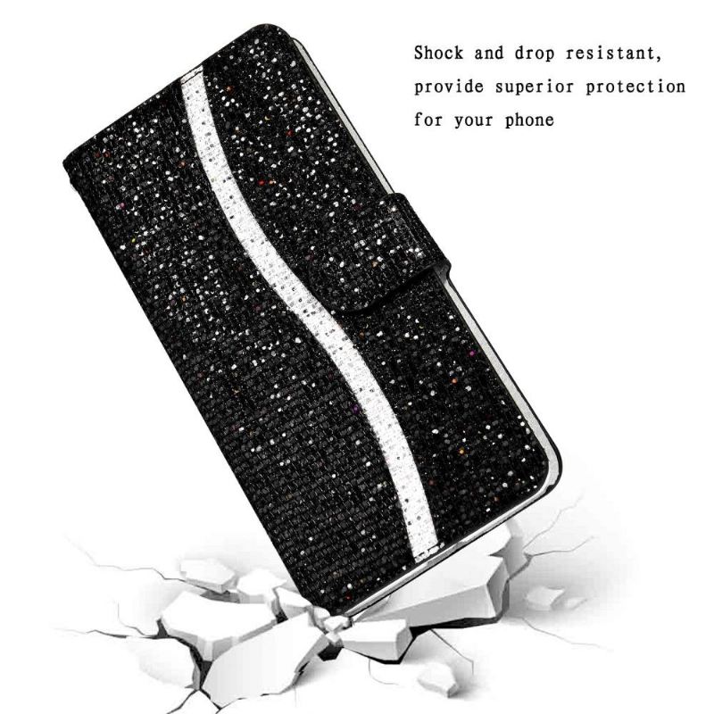 Lederhüllen Für Samsung Galaxy Note 20 Glitter-kartenhalter