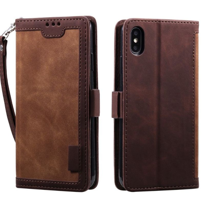 Flip Case Für iPhone X / XS Brieftasche Vintage Tasche