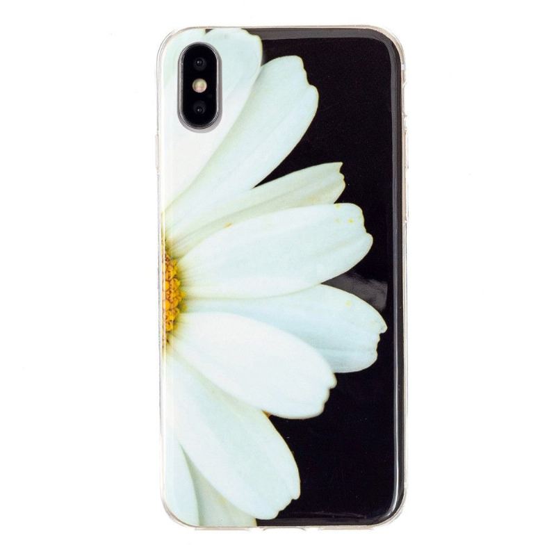 Handyhülle Für iPhone X / XS Fluoreszierendes Gänseblümchen