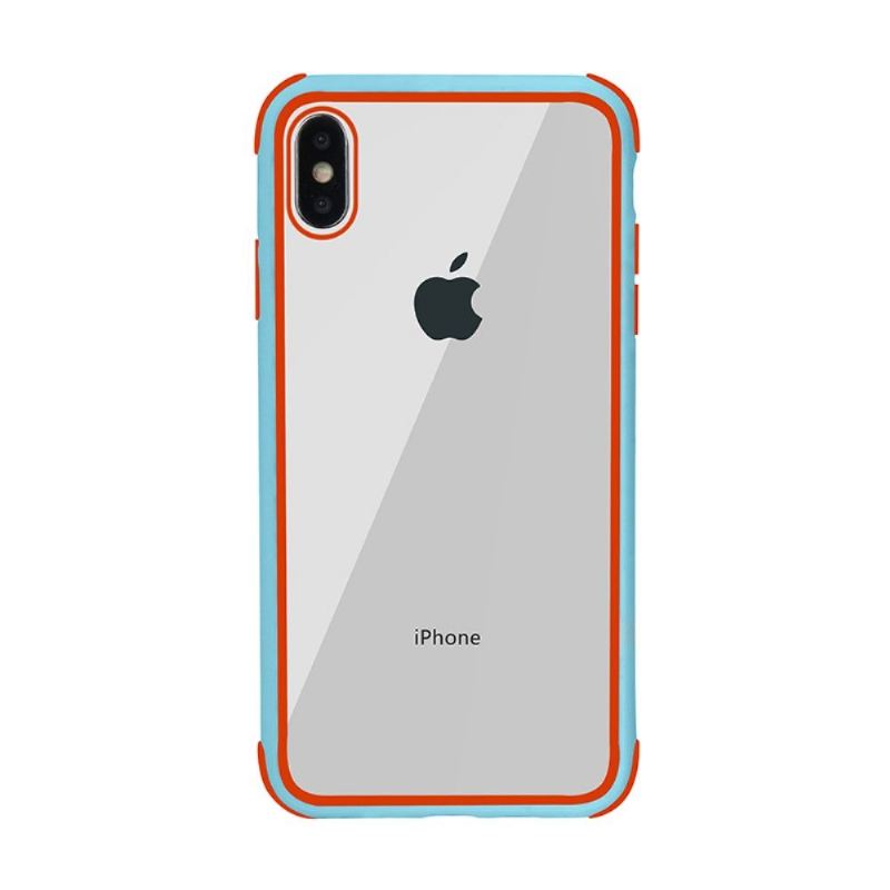 Handyhülle Für iPhone X / XS Transparente Kontur Gefärbt