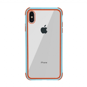 Handyhülle Für iPhone X / XS Transparente Kontur Gefärbt