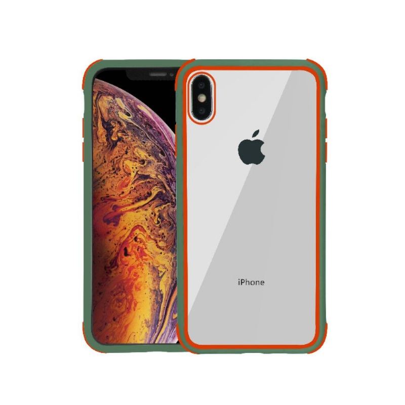 Handyhülle Für iPhone X / XS Transparente Kontur Gefärbt