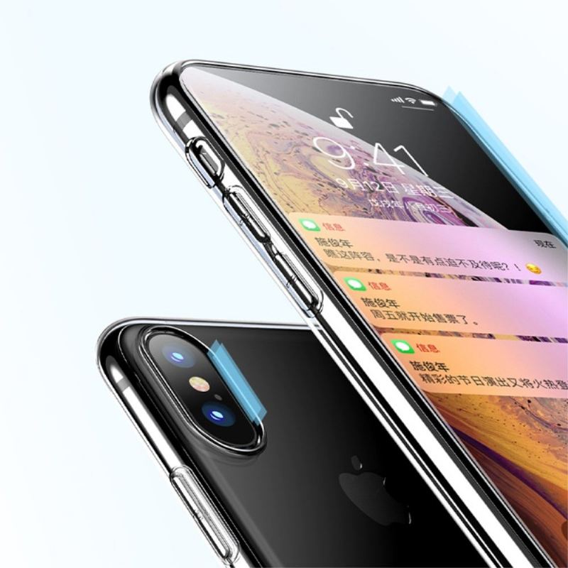 Handyhülle Für iPhone X / XS Transparente X-ebene