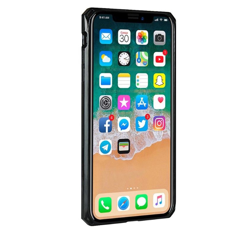 Hülle Für iPhone X / XS Anti-Sturz Kartenetui Aus Leder