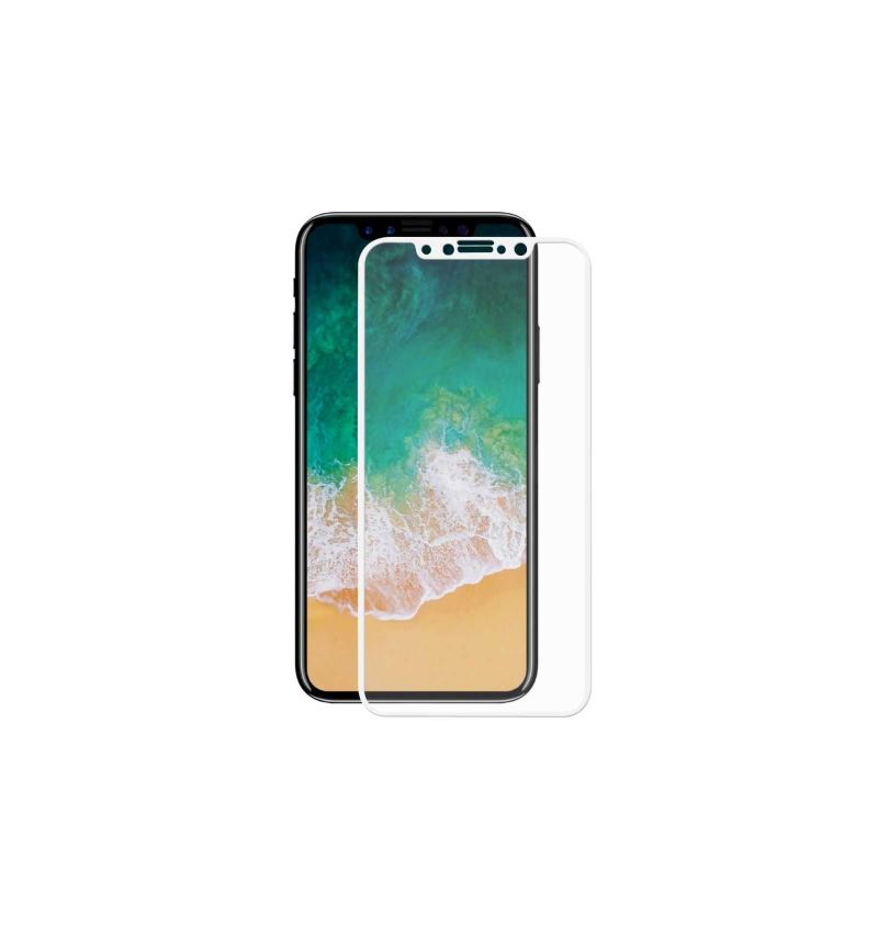 iPhone X / Xs Displayschutz Aus Gehärtetem Glas In Voller Größe - Weiß