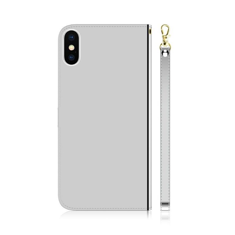 Lederhüllen Für iPhone X / XS Kunstleder Mit Spiegeleffekt