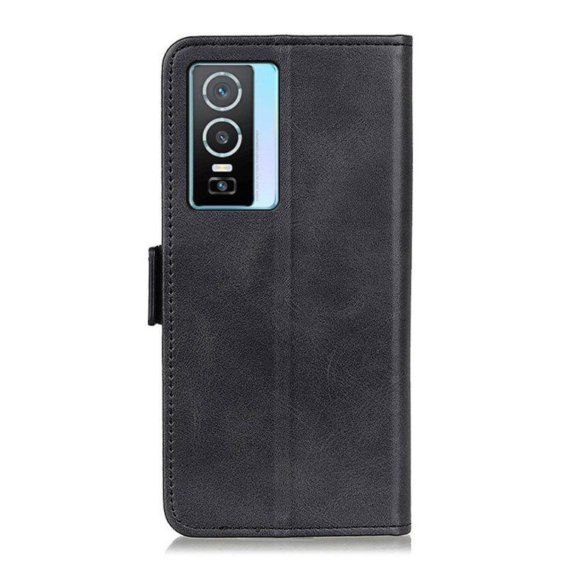 Flip Case Für Vivo Y76 5G Flip Case Doppelte Klappe