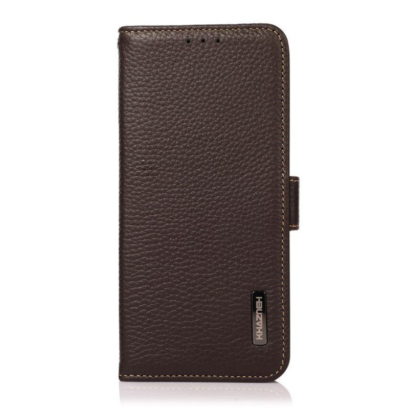 Flip Case Für Vivo Y76 5G Lychee-leder Khazneh Rfid