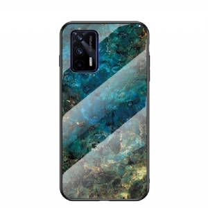 Handyhülle Für Realme GT 5G Ocean Marble Glasrückseite