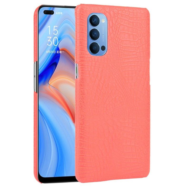 Hülle Für Oppo Reno 4 5G Croc Skin-effekt