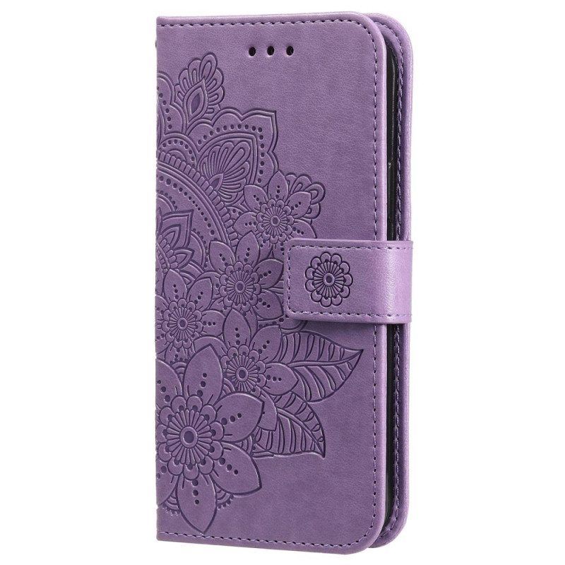 Flip Case Für Vivo Y22s Mit Kordel Riemchen-mandala