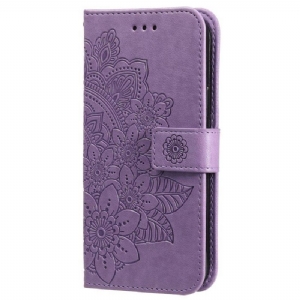 Flip Case Für Vivo Y22s Mit Kordel Riemchen-mandala