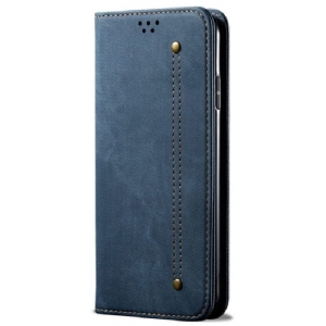 Schutzhülle Für Vivo Y22s Flip Case Denim-stoff