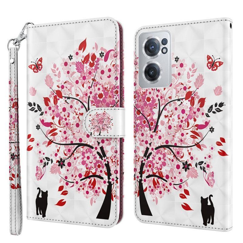 Flip Case Für OnePlus Nord CE 2 5G Kirschblüte