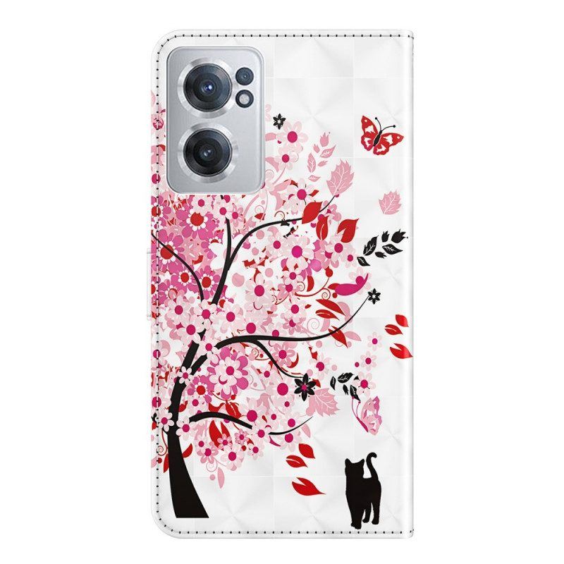 Flip Case Für OnePlus Nord CE 2 5G Kirschblüte