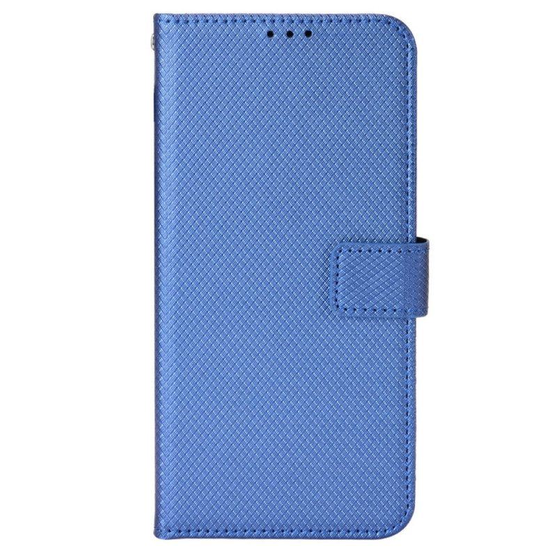 Flip Case Für OnePlus Nord CE 2 5G Mit Kordel Riemchen-diamant-textur