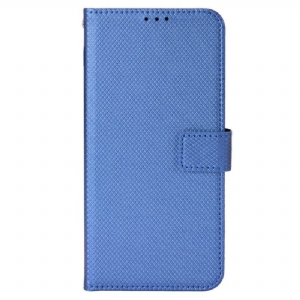 Flip Case Für OnePlus Nord CE 2 5G Mit Kordel Riemchen-diamant-textur