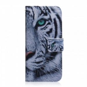 Flip Case Für OnePlus Nord CE 2 5G Weißer Tiger