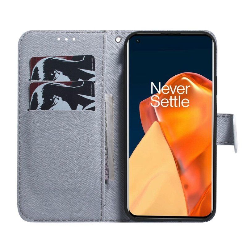 Flip Case Für OnePlus Nord CE 2 5G Weißer Tiger