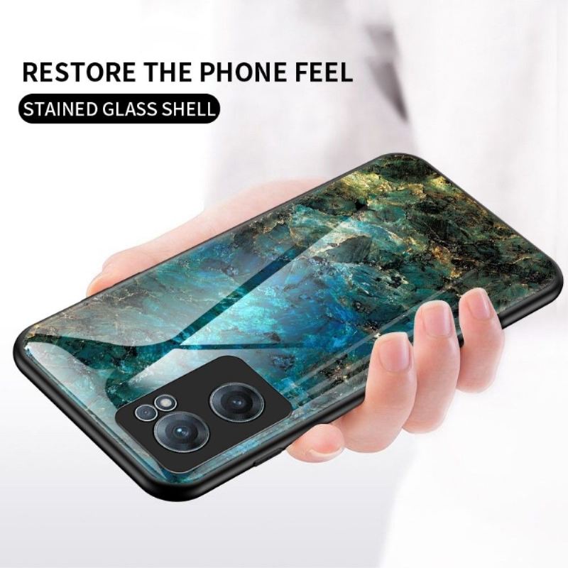 Handyhülle Für OnePlus Nord CE 2 5G Schutzhülle Ocean Marble Glasrückseite