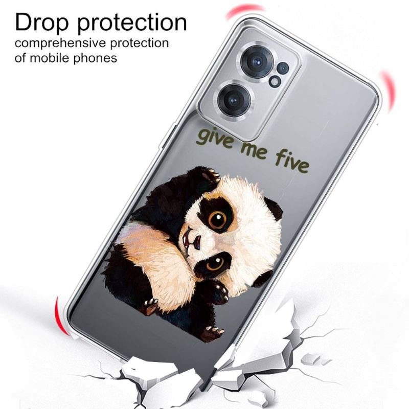 Hülle Für OnePlus Nord CE 2 5G Anti-Sturz Panda"gib Mir Fünf"