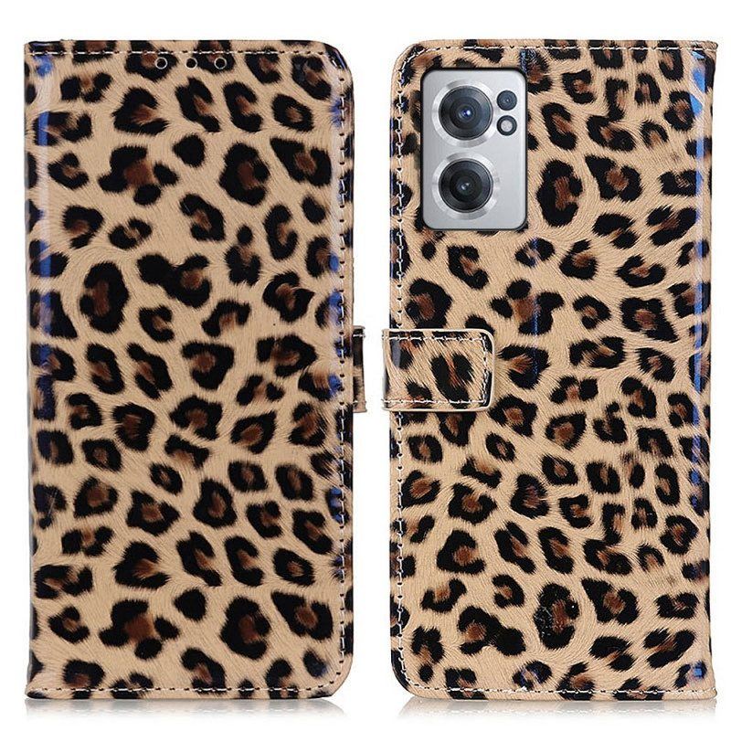 Lederhüllen Für OnePlus Nord CE 2 5G Kunstleder-leopard