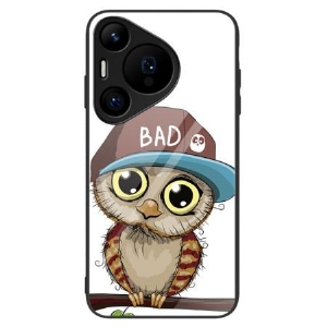 Hülle Für Huawei Pura 70 Pro Bad Owl Gehärtetes Glas