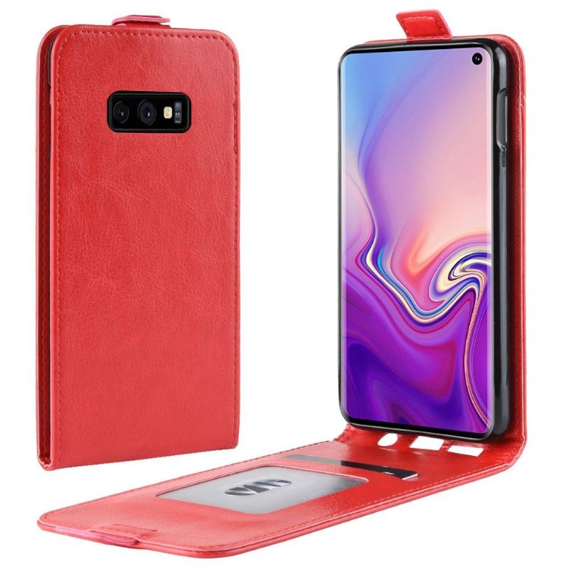 Case Für Samsung Galaxy S10e Flip Case Vertikales Kunstleder