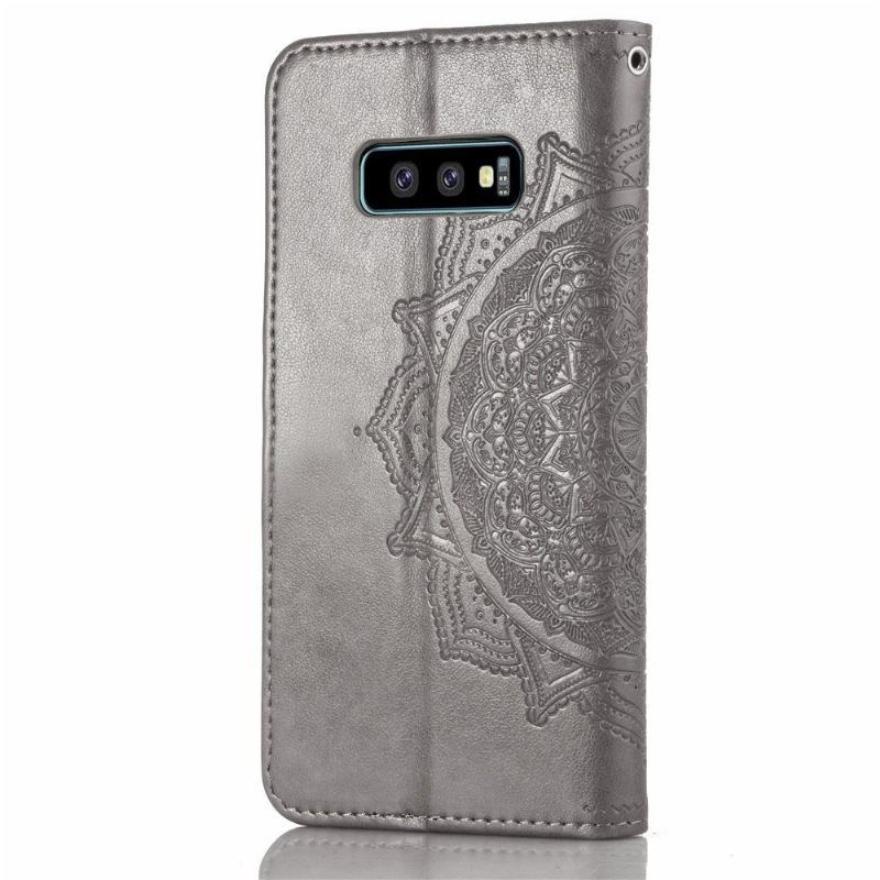 Flip Case Für Samsung Galaxy S10e Mandala Aus Geprägtem Kunstleder